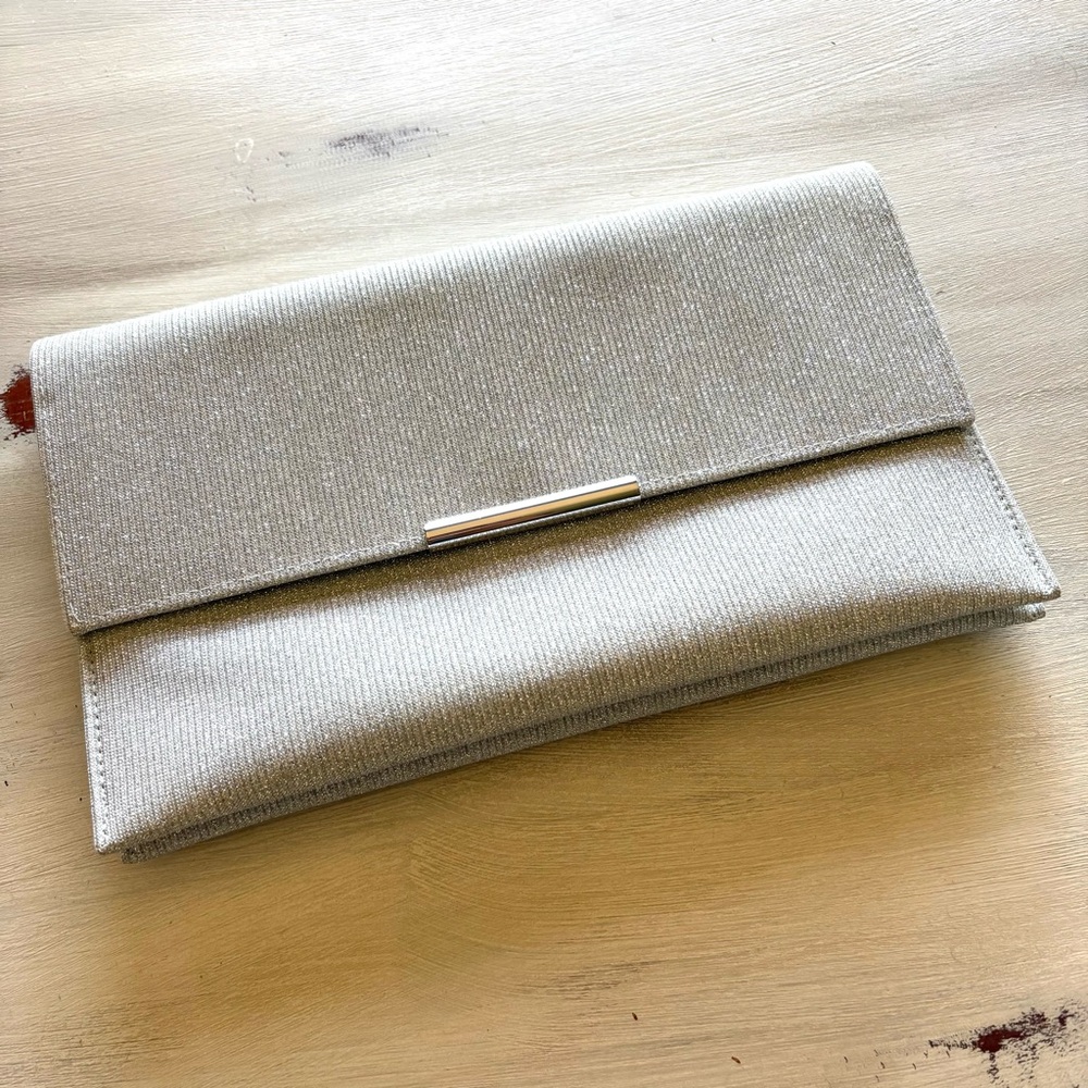 Elegant Silver Clutch Bag